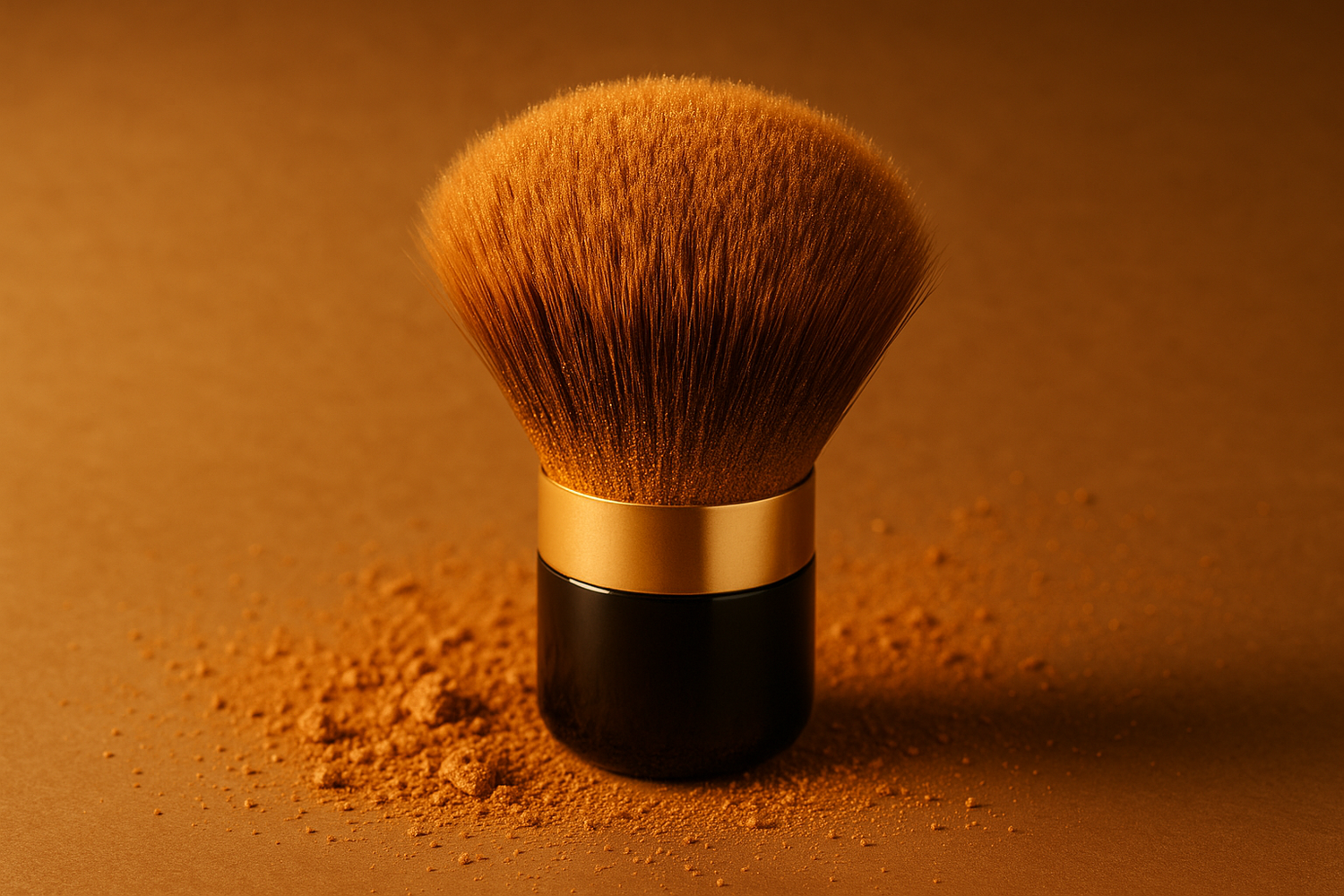 Body Bronzer brush with product
