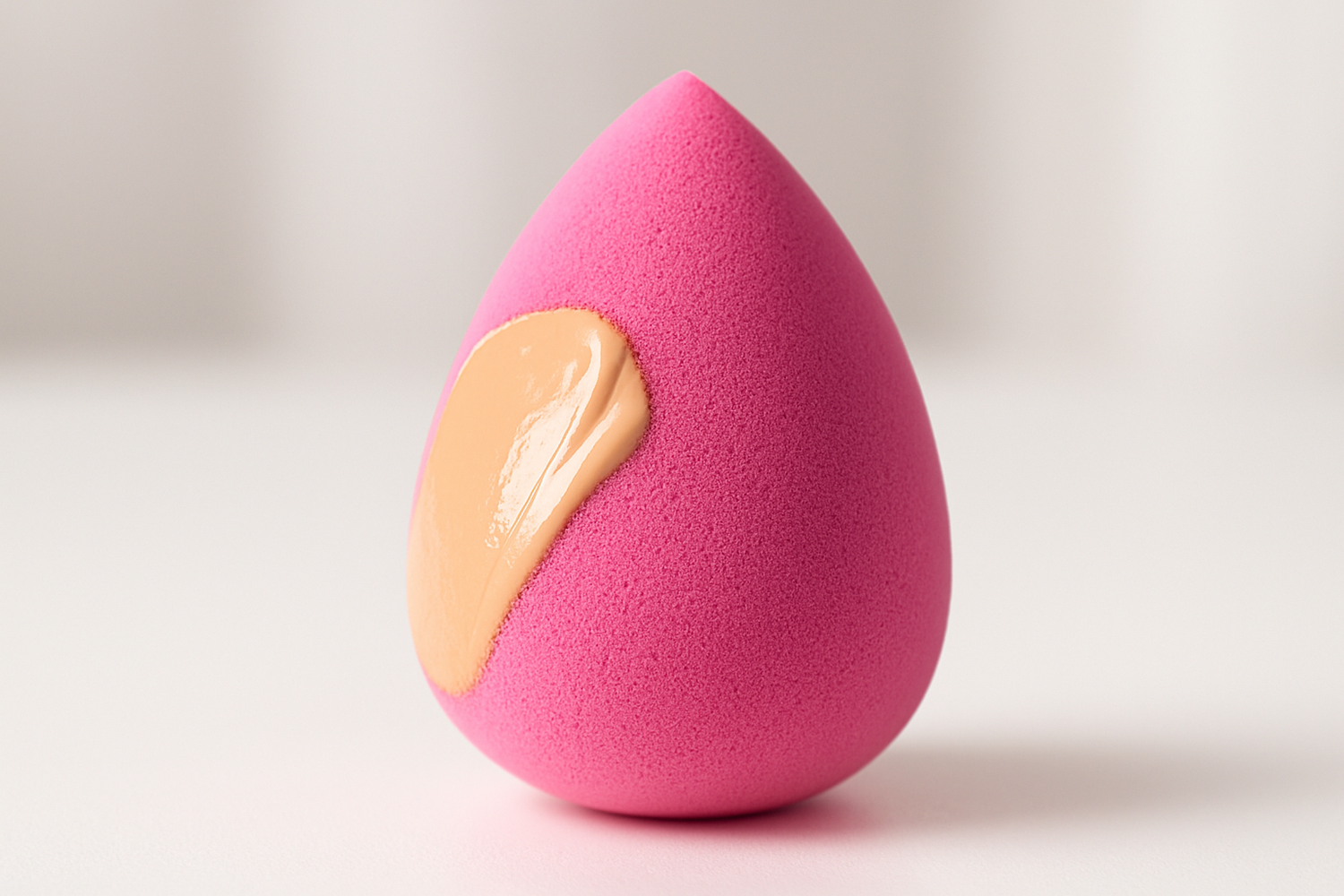 beauty blender with foundation